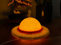 Straw Hat Lamp – Handcrafted Rustic Ambient Home Light by FOFUS, Thrissur Kerala
