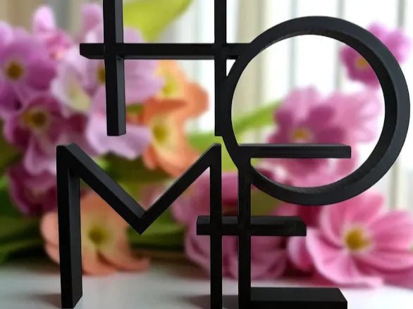 Stylish HOME Decor Sign – 3D Printed Contemporary Freestanding Piece by FOFUS, Thrissur Kerala