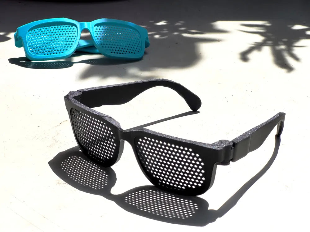 Holo Frame Sunglasses – 3D Printed Holographic Frame Novelty Sunglasses by FOFUS, Thrissur Kerala