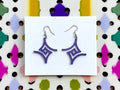 Rhombus Geometric Earrings – 3D Printed Bold Angular Jewellery by FOFUS, Thrissur Kerala