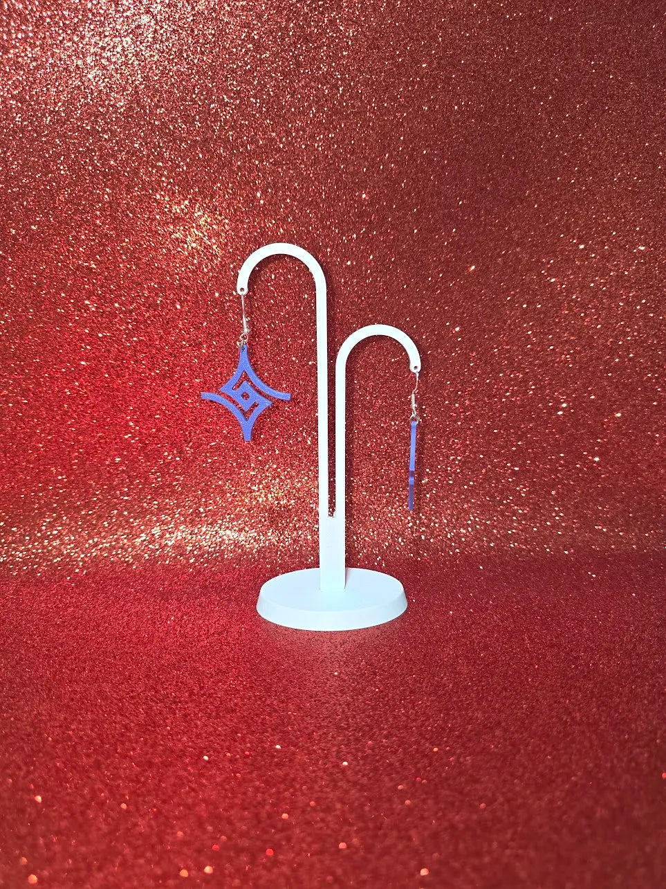 Rhombus Geometric Earrings detail – 3D Printed Angular Jewellery by FOFUS Kerala
