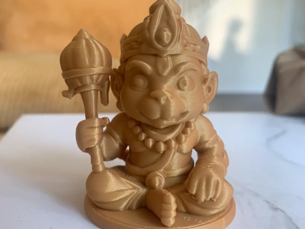 Hanuman Eternal Devotee Idol – 3D Printed Mighty Protector Hindu Figurine by 3D Divine | FOFUS, Thrissur Kerala