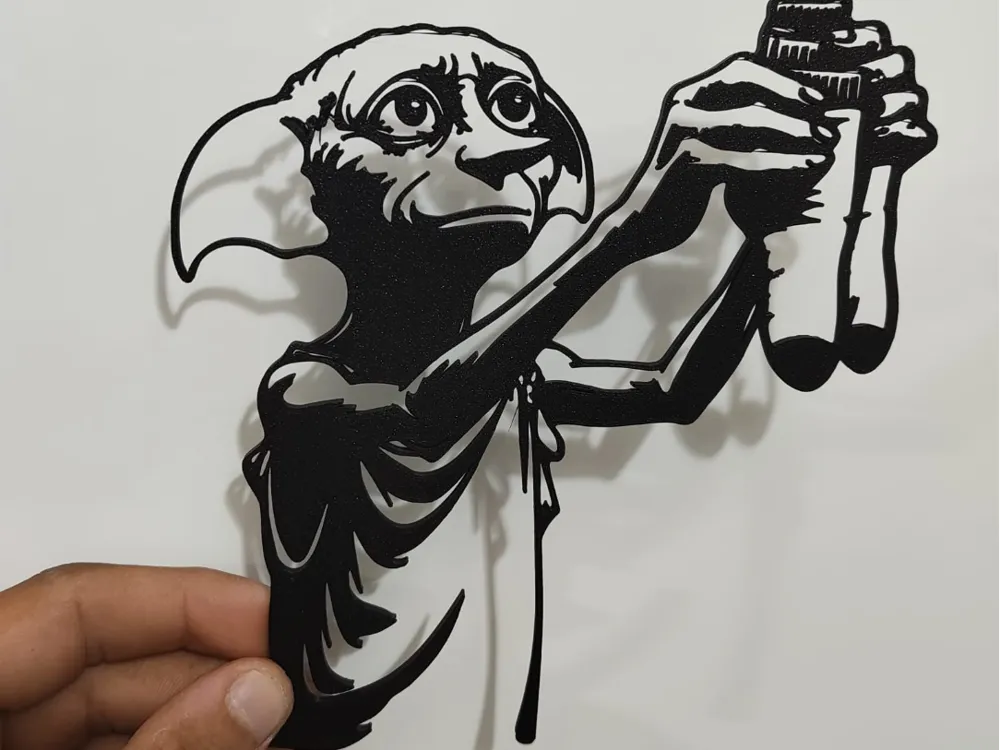Dobby Harry Potter Wall Art – 3D Printed Fantasy Character Wall Sculpture by FOFUS, Thrissur Kerala