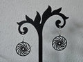 Circle Spiral Earrings – 3D Printed Geometric Jewellery by FOFUS, Thrissur Kerala