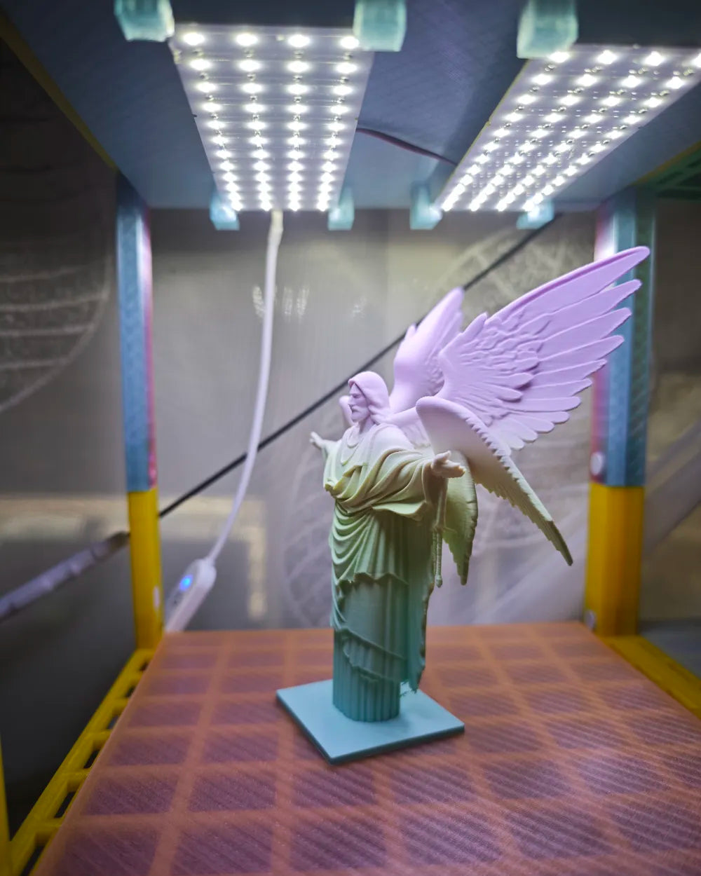 God Loves Humanity Sculpture angle – 3D Printed Inspirational Christian Art by FOFUS Kerala