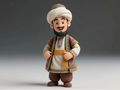 Afanti Xinjiang Folk Hero Articulated Figurine – 3D Print-in-Place by FOFUS, Thrissur Kerala