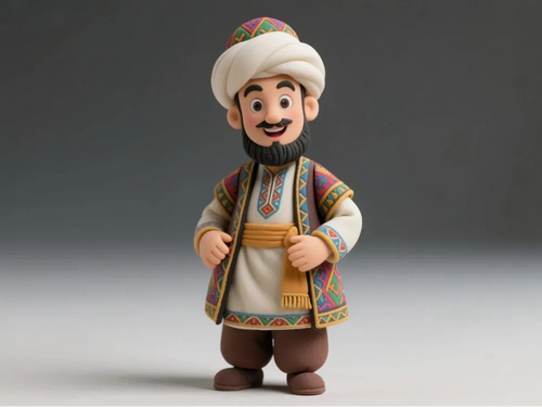 Afanti Xinjiang Folk Hero Articulated Figurine – 3D Print-in-Place by FOFUS, Thrissur Kerala