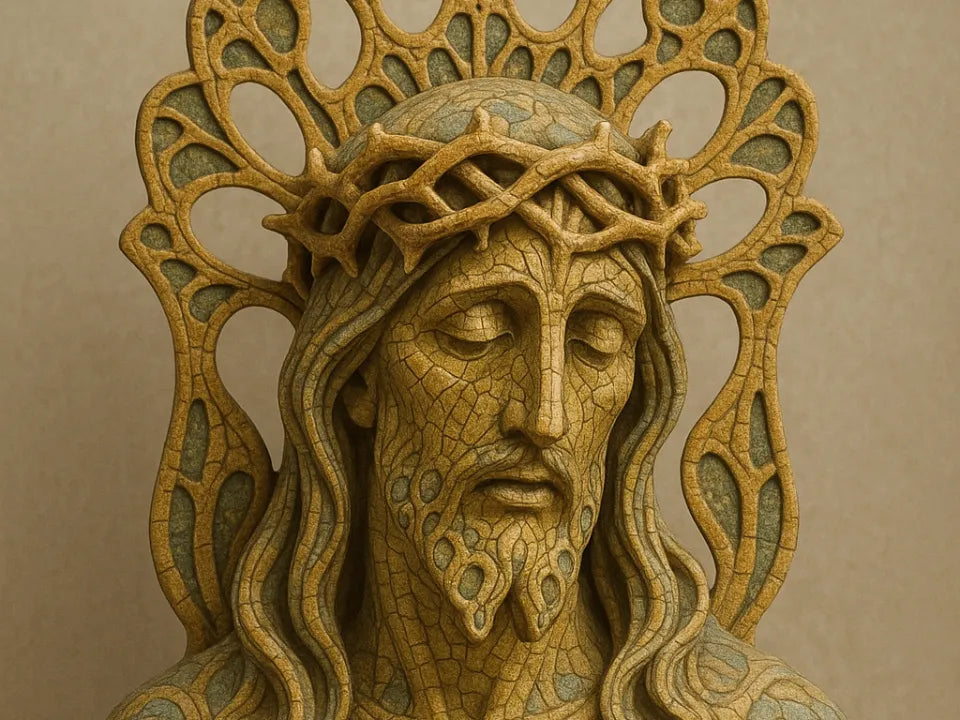 Modernist Christ Contemporary Jesus Sculpture – 3D Printed Modern Christian Art | FOFUS, Thrissur Kerala