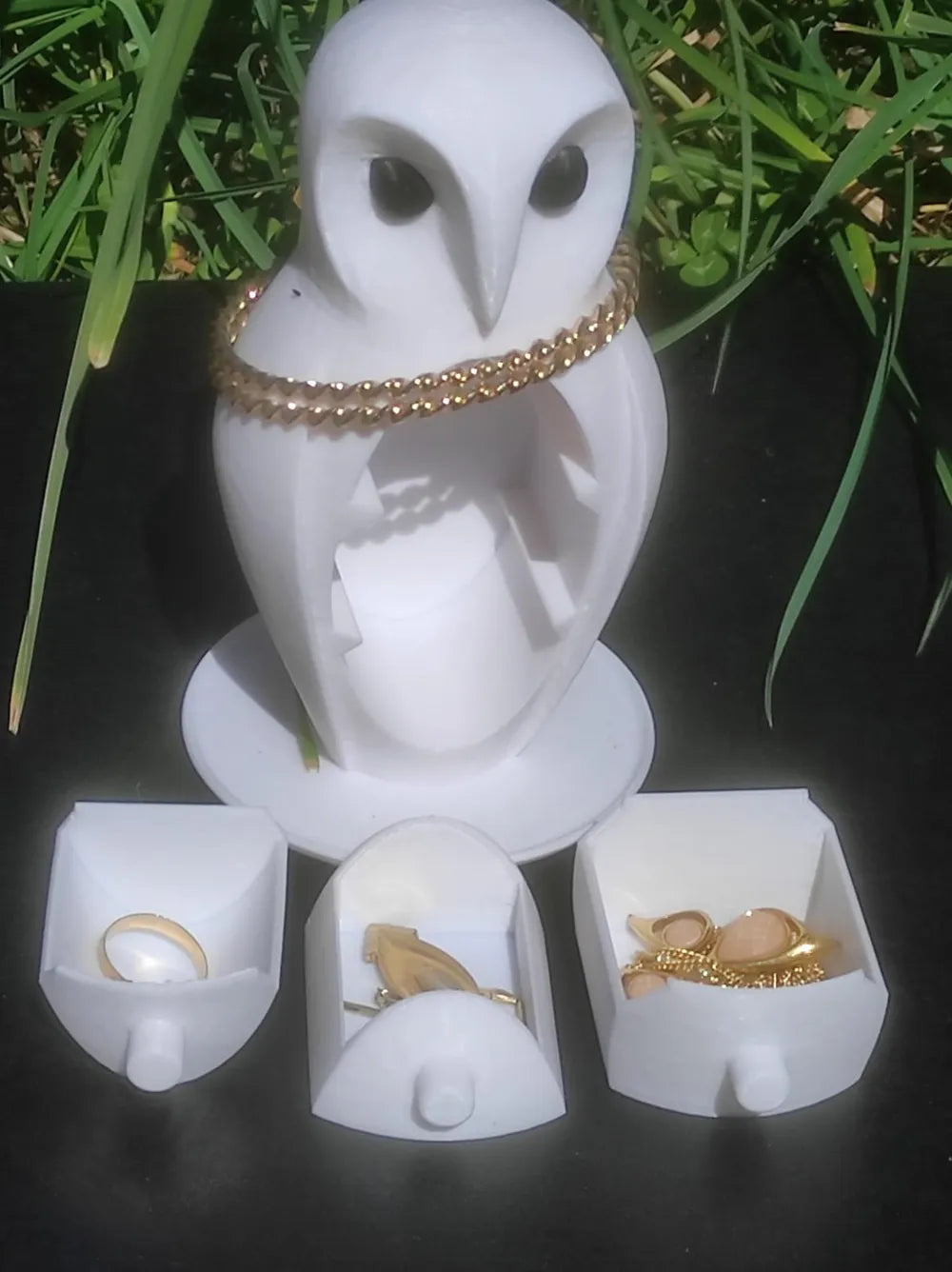 Owlganizer Owl Desk Organiser angle – 3D Printed Whimsical Pen and Pencil Holder by FOFUS Kerala