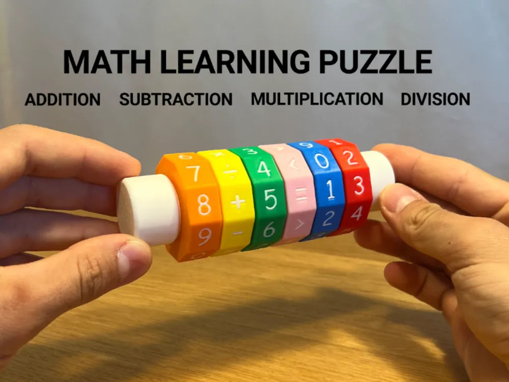 Math Learning Puzzle – 3D Printed Numbers and Operations Puzzle for Kids by MAYANS | FOFUS, Thrissur Kerala