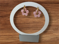 Floral Hoop Earrings – 3D Printed Nature-Inspired Feminine Jewellery by FOFUS, Thrissur Kerala