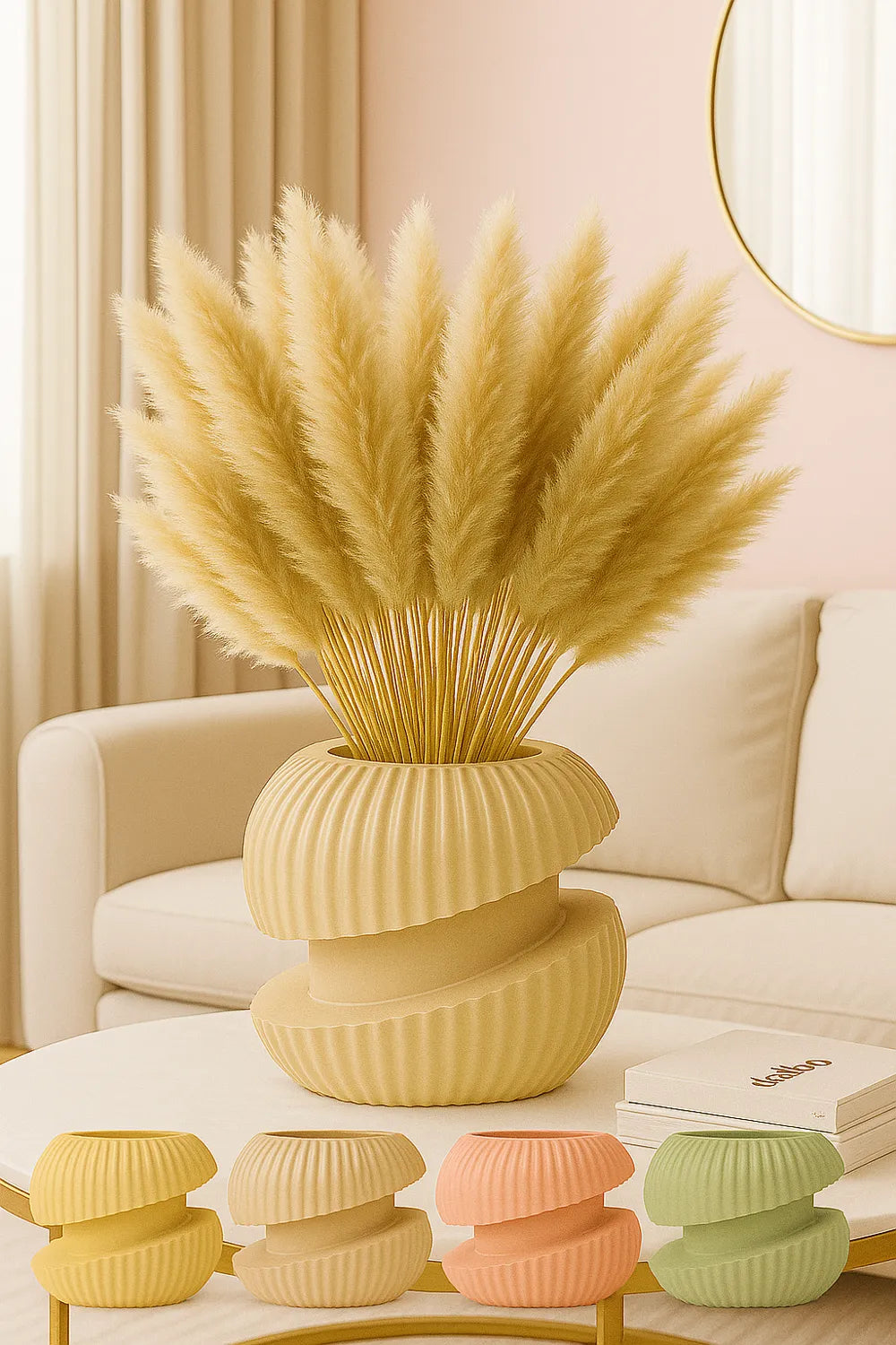 Decorative Vase angle – 3D Printed Versatile Elegant Flower Holder by FOFUS Kerala