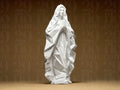 Geometric Low Poly Virgin Mary Statue – 3D Printed Contemporary Christian Art | FOFUS, Thrissur Kerala