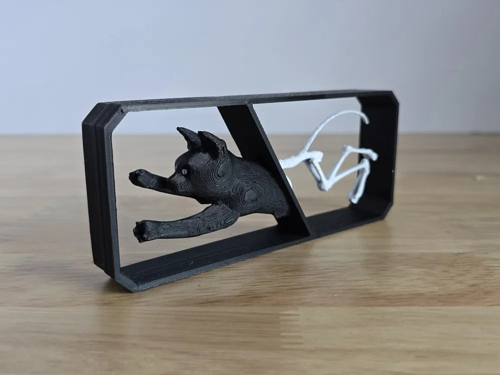 Schrodinger's Cat Collectible – 3D Printed Physics Paradox Cat Figurine by FOFUS, Thrissur Kerala