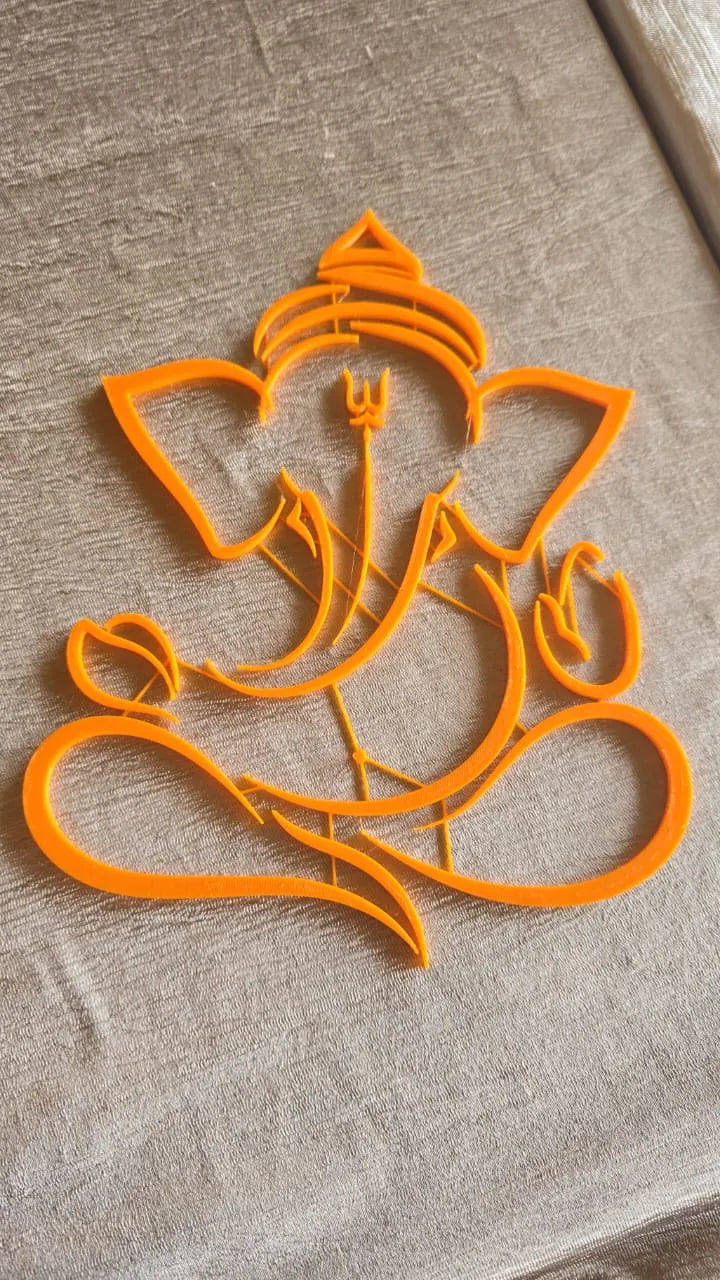 Lord Ganesha Idol – 3D printed blessings and prosperity sculpture, classic seated form, made in Thrissur Kerala by FOFUS