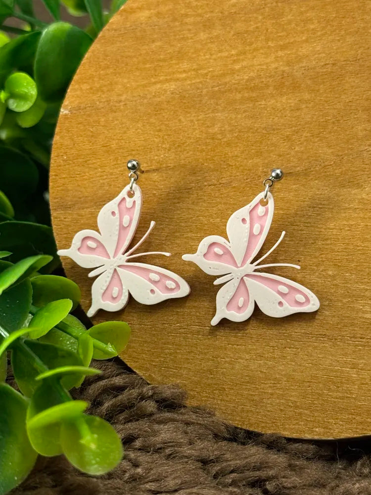 Butterfly Moon Earrings detail – 3D Printed Whimsical Jewellery by FOFUS Kerala