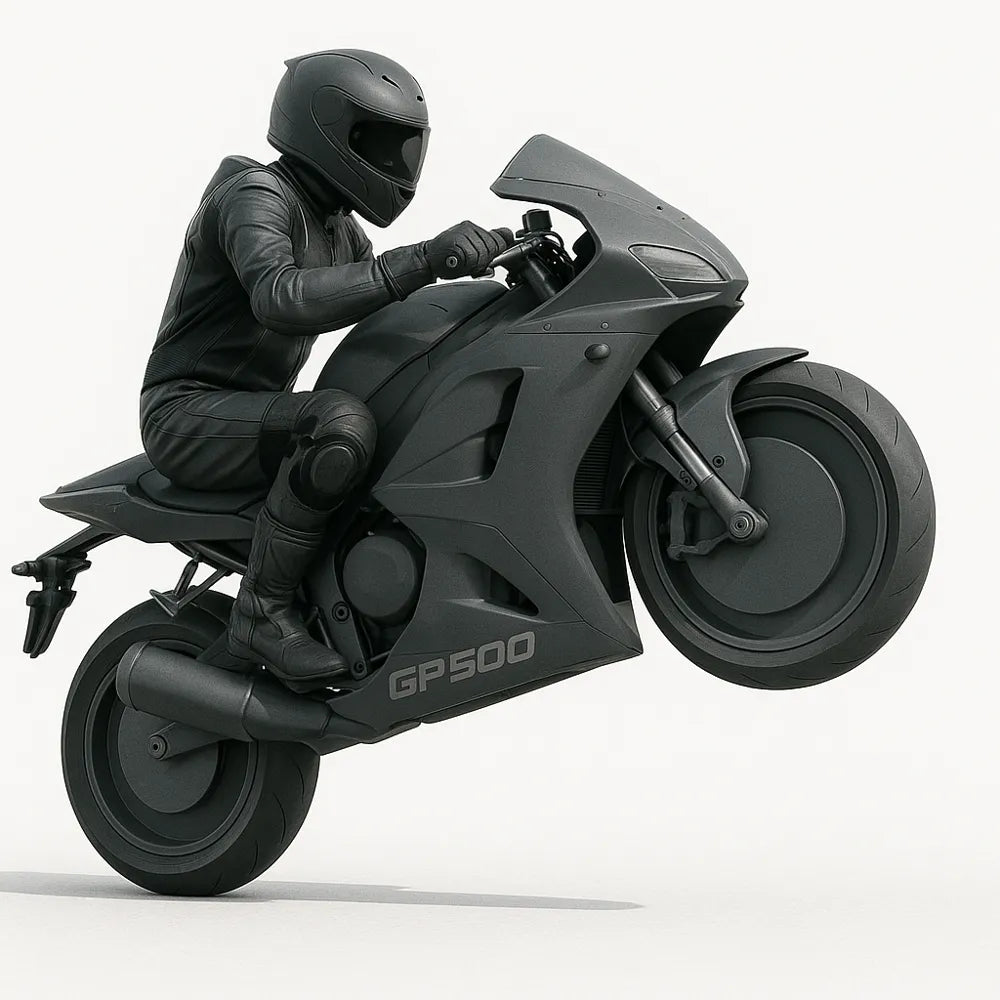 Motorbike Scale Model angle – 3D Printed Classic Two-Wheeler Collectible by FOFUS Kerala