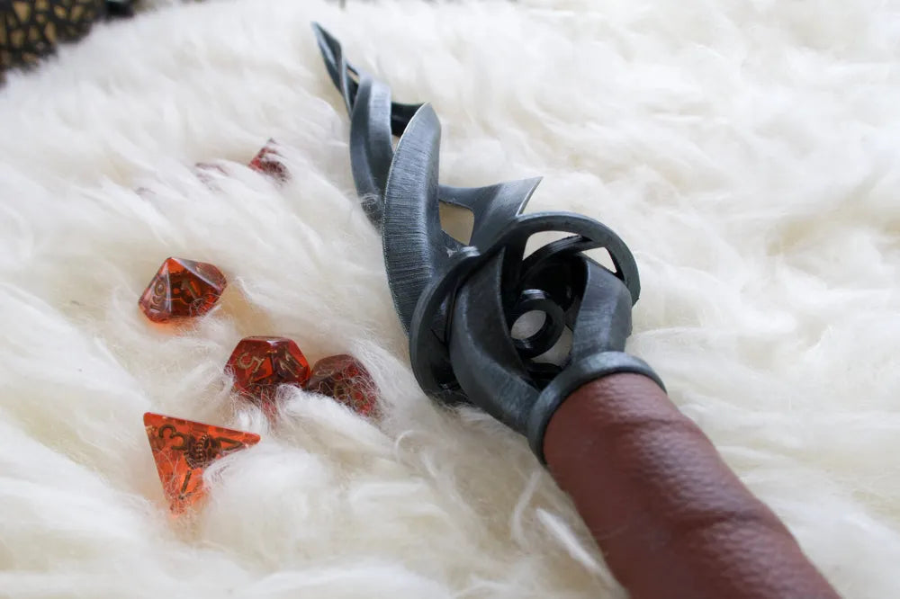 Twisted Ritual Dagger Fantasy Prop angle – 3D Printed Decorative Fantasy Dagger by FOFUS Kerala