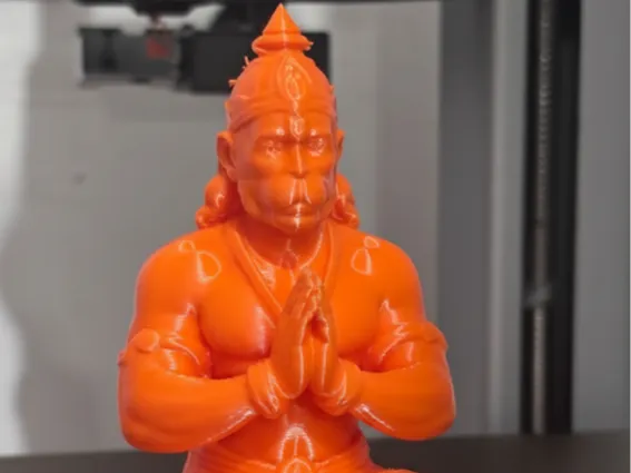 Hanuman Ji Embodiment of Devotion – 3D Printed Hindu Bajrangbali Idol by 3D Divine | FOFUS, Thrissur Kerala