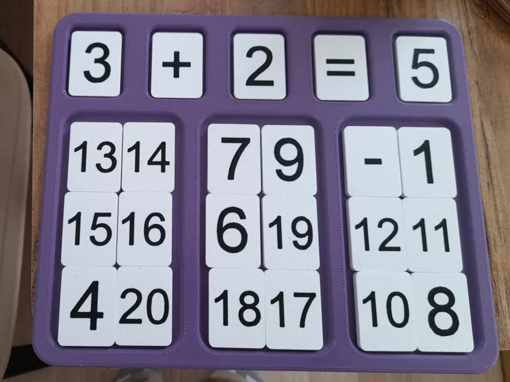 Math Tiles Addition and Subtraction Learning Toy – 3D Printed for Kids by MAYANS | FOFUS, Thrissur Kerala