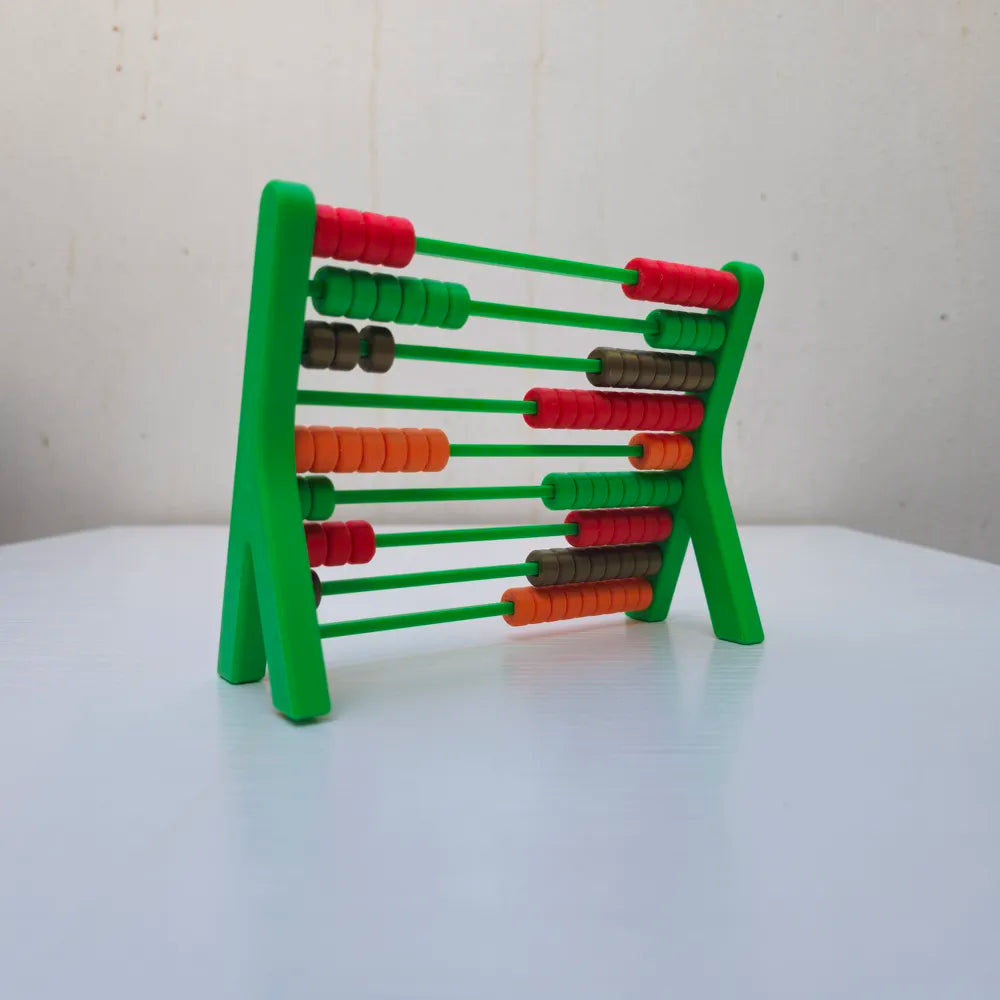 Color Counting Abacus Toy angle – 3D Printed Montessori Math by MAYANS FOFUS Kerala