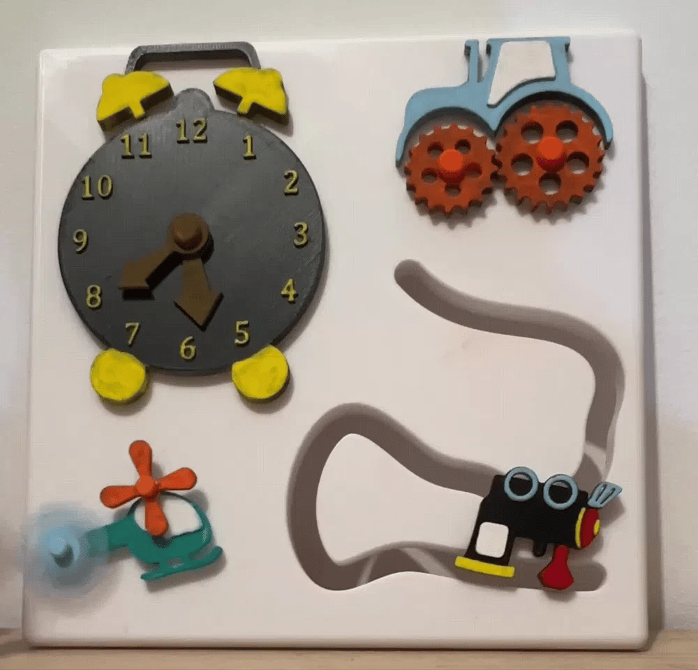 Activity Panel detail – 3D Printed Kids Sensory Play by MAYANS FOFUS Kerala
