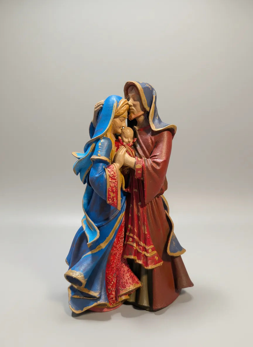 Holy Family Christmas Sculpture close-up – 3D Printed Nativity Heirloom by FOFUS Irinjalakuda Kerala