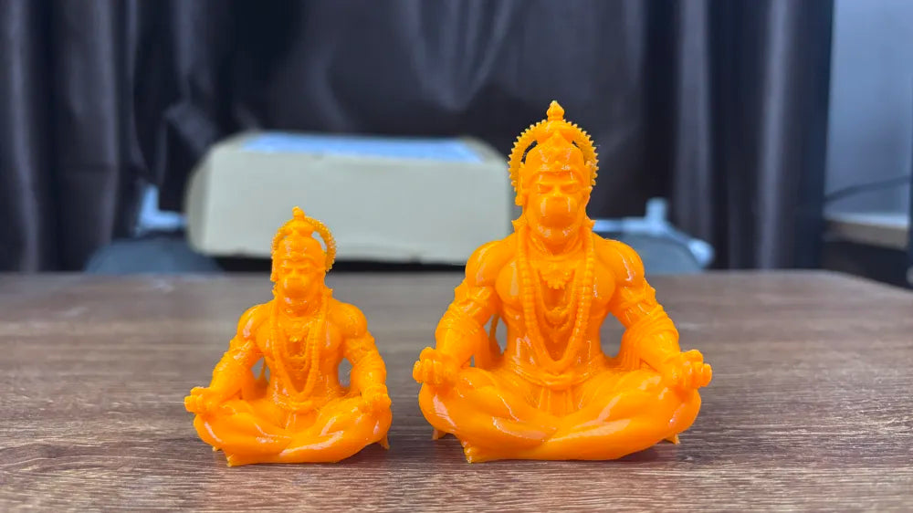 Lord Hanuman guardian figurine side view – premium 3D printed sacred idol by 3D Divine FOFUS Thrissur