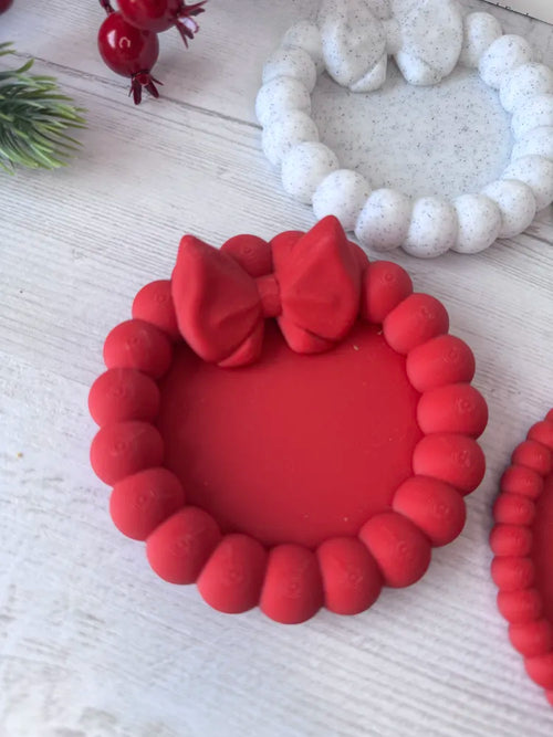Bow Coaster Tray angle – 3D Printed Elegant Feminine Accessory by FOFUS Kerala