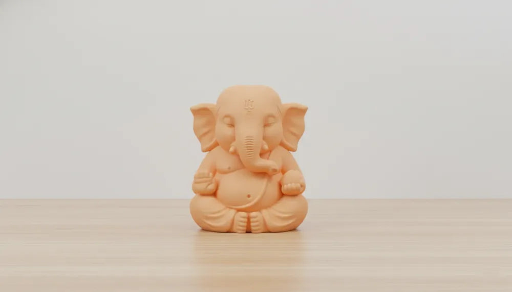 Ganesha Meditation Lantern glowing – 3D Printed Sacred Night Lamp by FOFUS Irinjalakuda Kerala