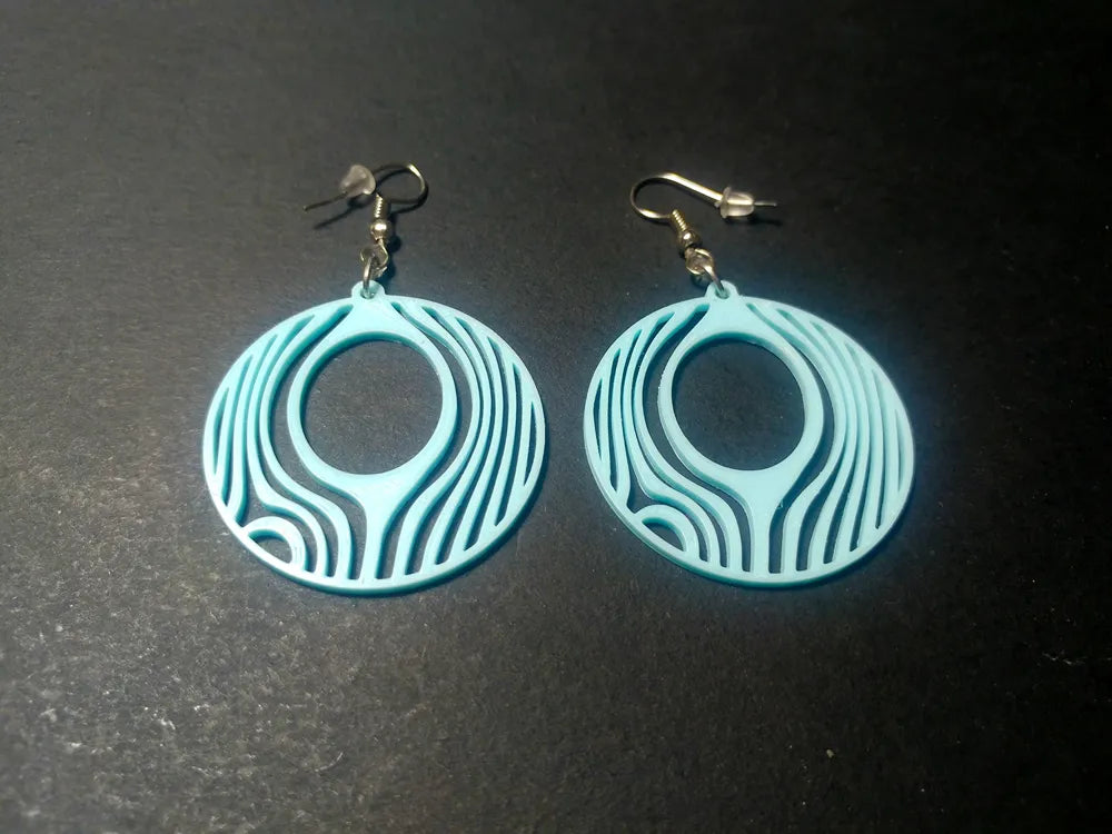The Eye Within Evil Eye Earrings – 3D Printed Spiritual Jewellery by FOFUS, Thrissur Kerala