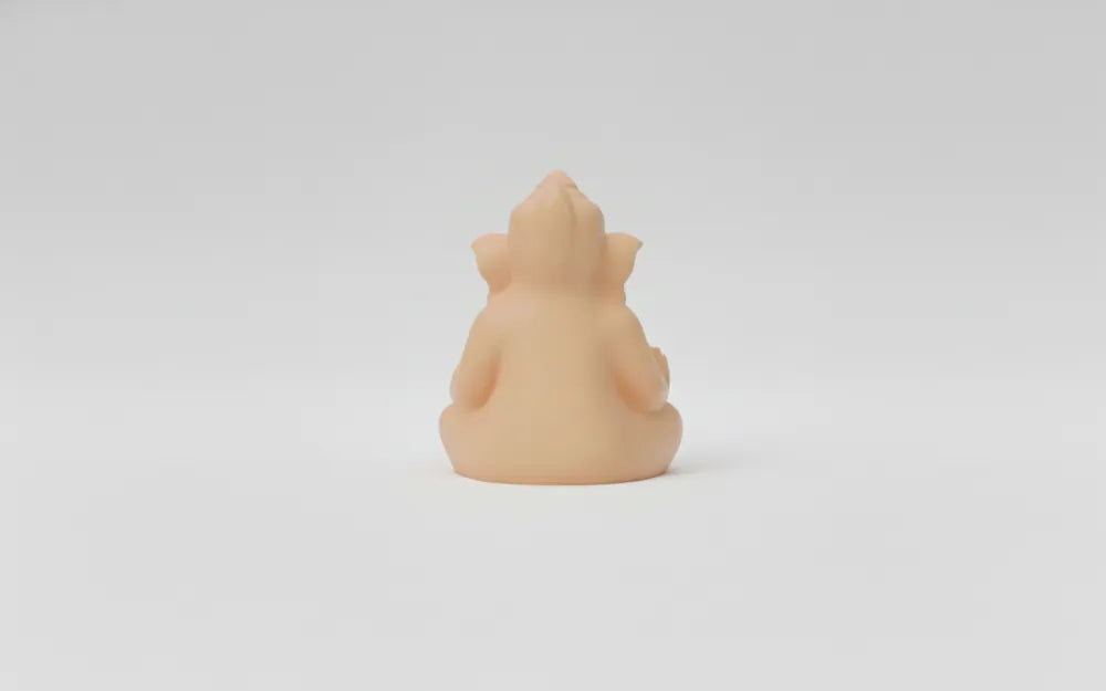 Ganesha Meditation Statue angle – 3D Printed Serene Ganapathi Idol by FOFUS Kerala