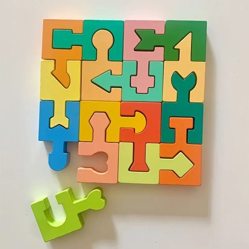 Shape Matching Bricks angle – 3D Printed Logical Thinking Toy by MAYANS FOFUS Kerala