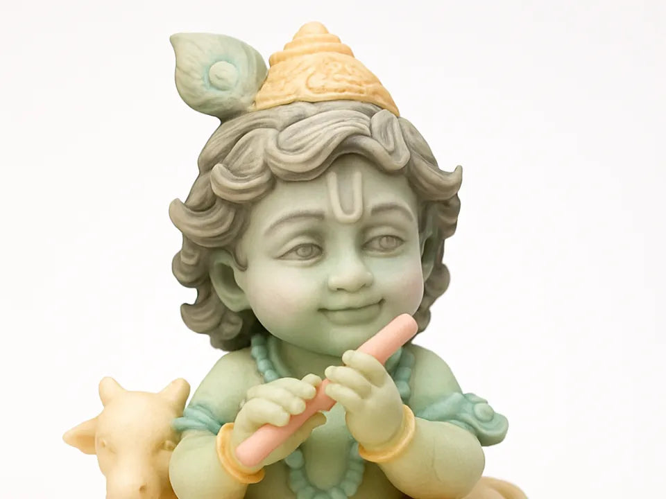 Baby Krishna Statue – 3D Printed Bal Gopal Home Temple Decor by 3D Divine | FOFUS, Thrissur Kerala