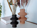 Japandi Vase Fuzzy Skin – 3D Printed Textured Minimalist Vase by FOFUS, Thrissur Kerala
