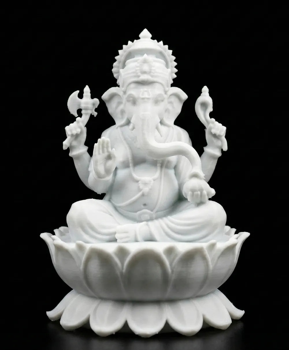 Vinayagar Lotus Ganesha angle – 3D Printed Tamil Sacred Idol by FOFUS Irinjalakuda Kerala