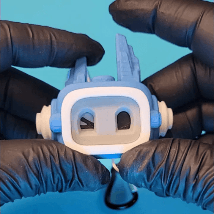 Wink Zippy Fidget Toy angle – 3D Printed Winking Character Fidget by FOFUS Kerala