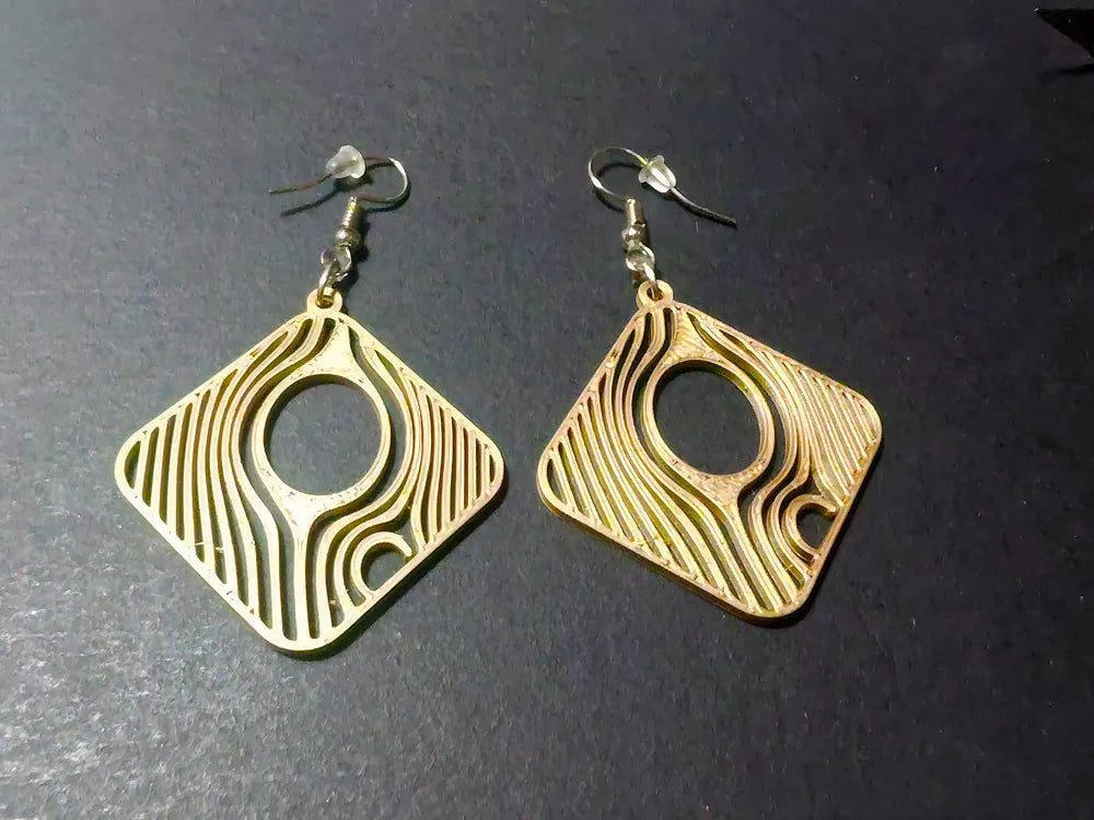 Veil of Echoes Ethereal Earrings – 3D Printed Mystical Jewellery by FOFUS, Thrissur Kerala