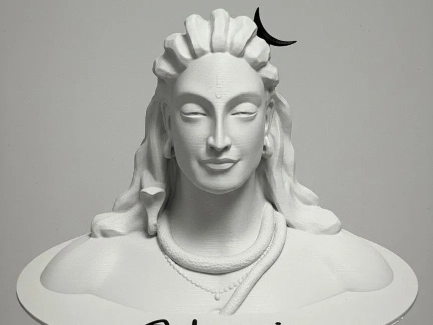 Adiyogi Shiva in Calmness – 3D Printed Meditating Maheshwar Idol by 3D Divine | FOFUS, Thrissur Kerala