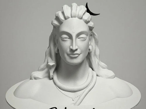 Adiyogi Shiva in Calmness – 3D Printed Meditating Maheshwar Idol by 3D Divine | FOFUS, Thrissur Kerala