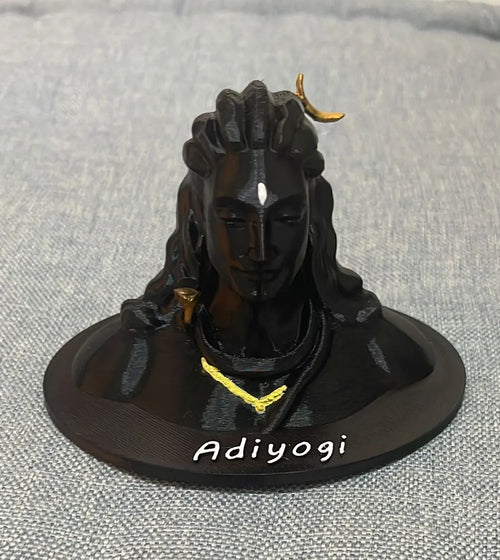 Adiyogi Shiva meditating side view – Premium 3D Printed Sacred Idol by FOFUS Irinjalakuda Kerala