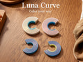 Luna Curve Colour Earrings – 3D Printed Moon Colourful Jewellery by FOFUS, Thrissur Kerala