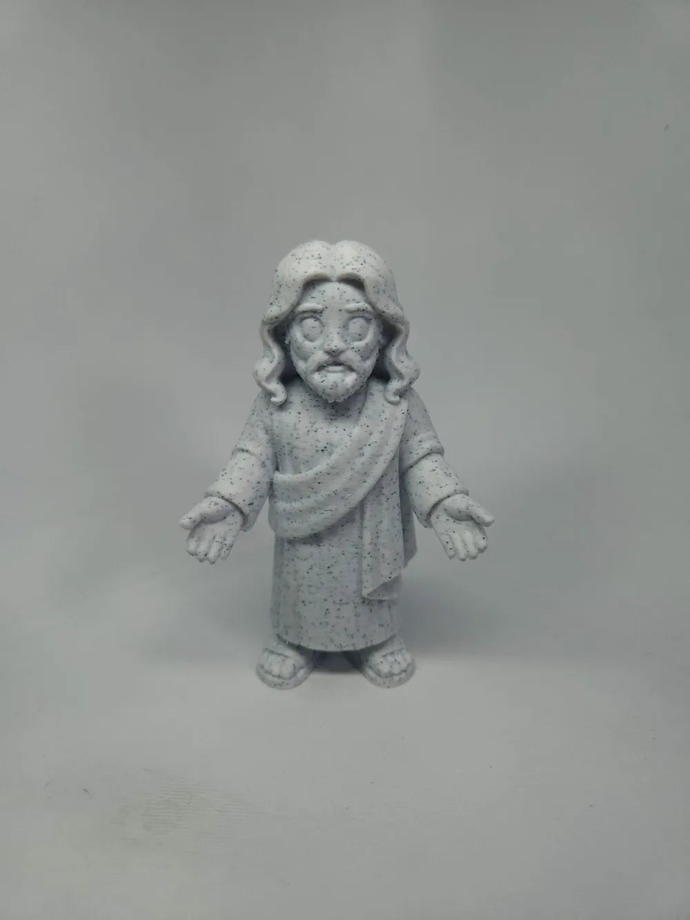 Small Jesus Statue angle – 3D Printed Compact Christian Idol by FOFUS Kerala