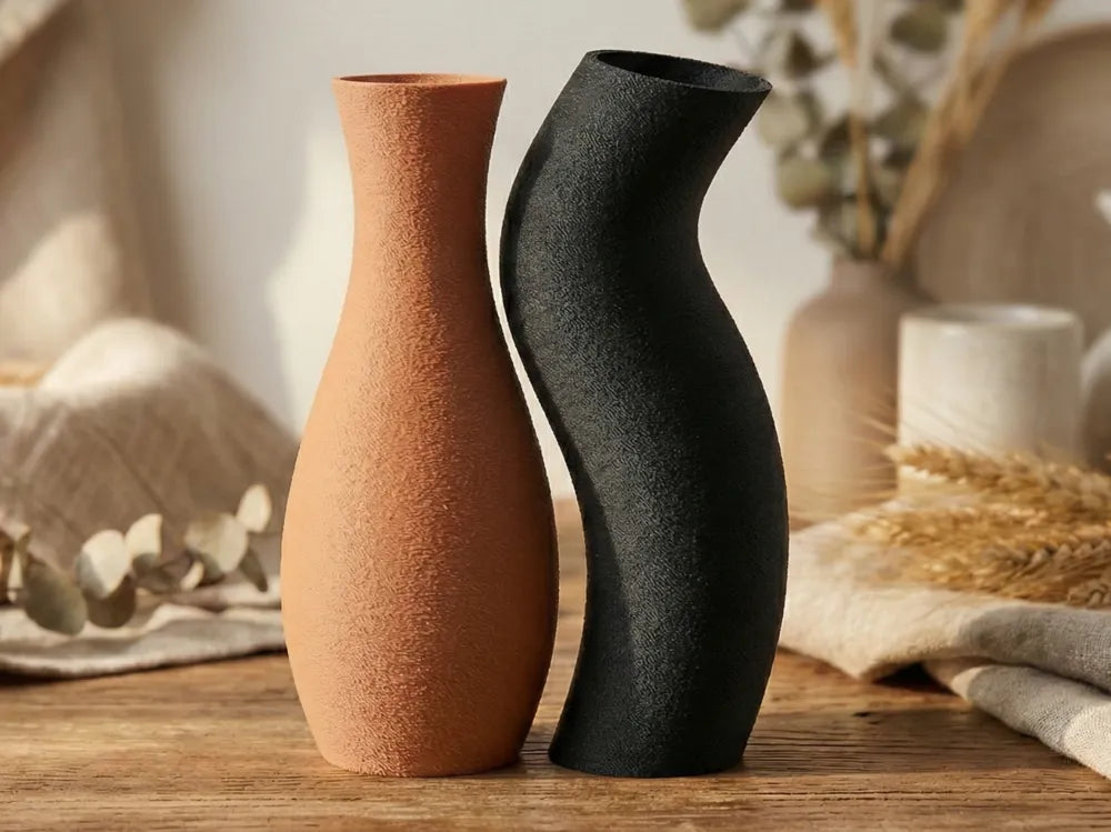 Duality Vases Modern Harmonic Decor – 3D Printed Paired Vase Set by FOFUS, Thrissur Kerala