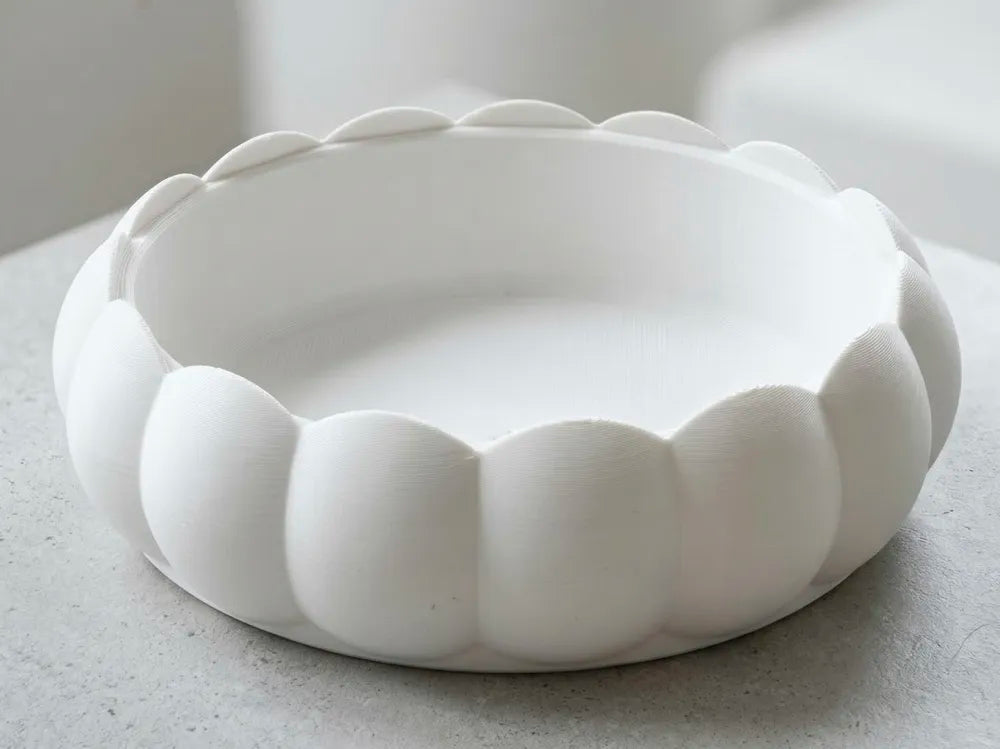 Japandi Catchall Tray angle – 3D Printed Minimalist Japanese Organiser by FOFUS Kerala