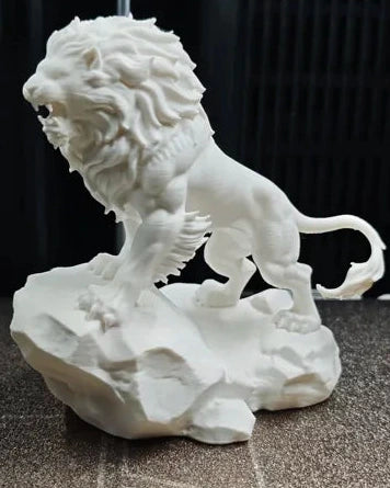 Lion Figurine detail – 3D Printed Majestic Lion Collectible by FOFUS Kerala
