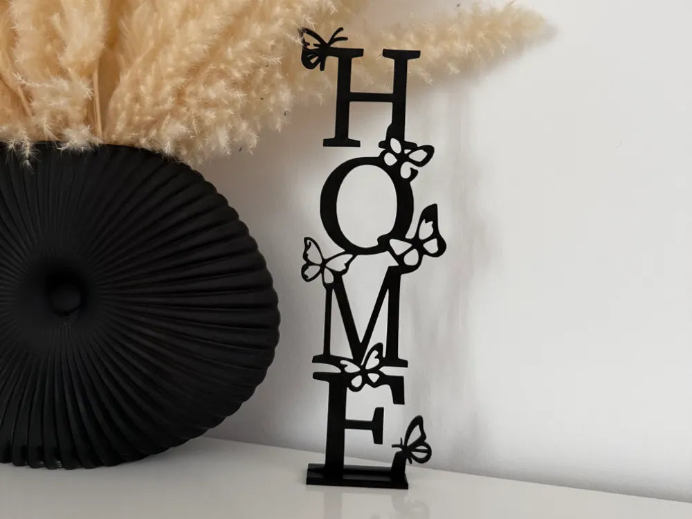 HOME with Butterflies Deko – 3D Printed Whimsical Home Sign by FOFUS, Thrissur Kerala