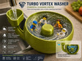 Snail-Shaped Turbo Vortex Fruit & Vegetable Washer