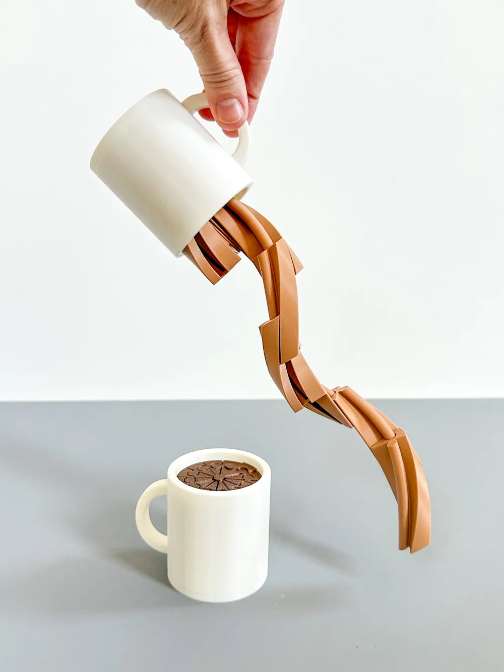 Spill and Refill Coffee Mug Fidget angle – 3D Printed Coffee Mug Fidget Toy by FOFUS Kerala