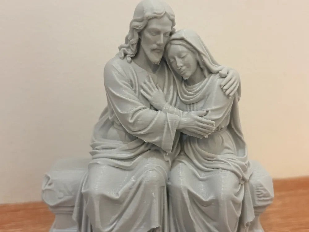 Jesus and Mary Embrace Statue